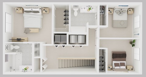 A floor plan of a small apartment with a kitchen, living room, and bathroom.